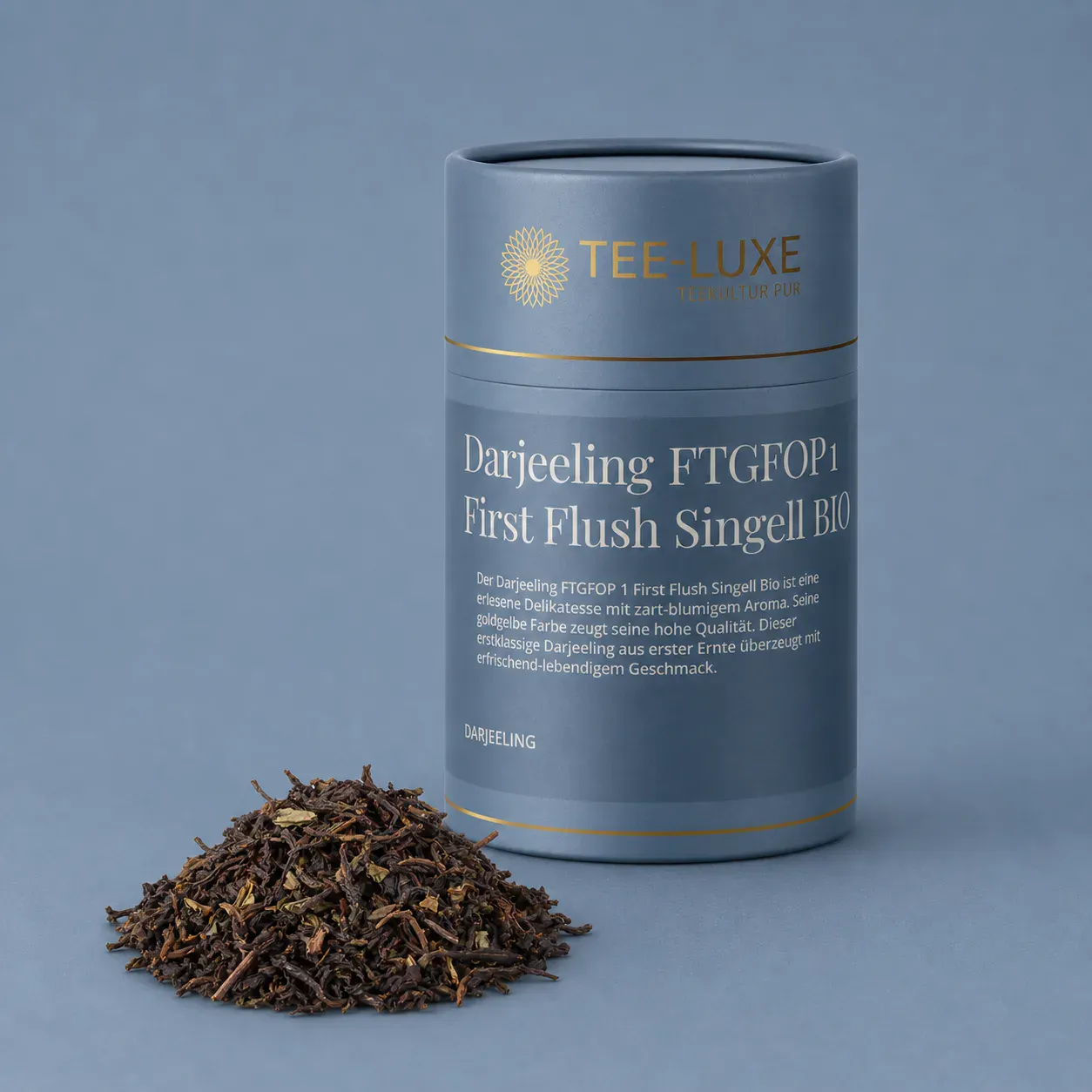 Schwarzer Tee - Darjeeling FTGFOP 1 First Flush Singell BIO - 75 g - Verpackung mit losem Tee
