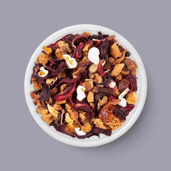 Früchte Tee - Rose und Guarana Ekstase, BIO - 125 g - Tee in Schale