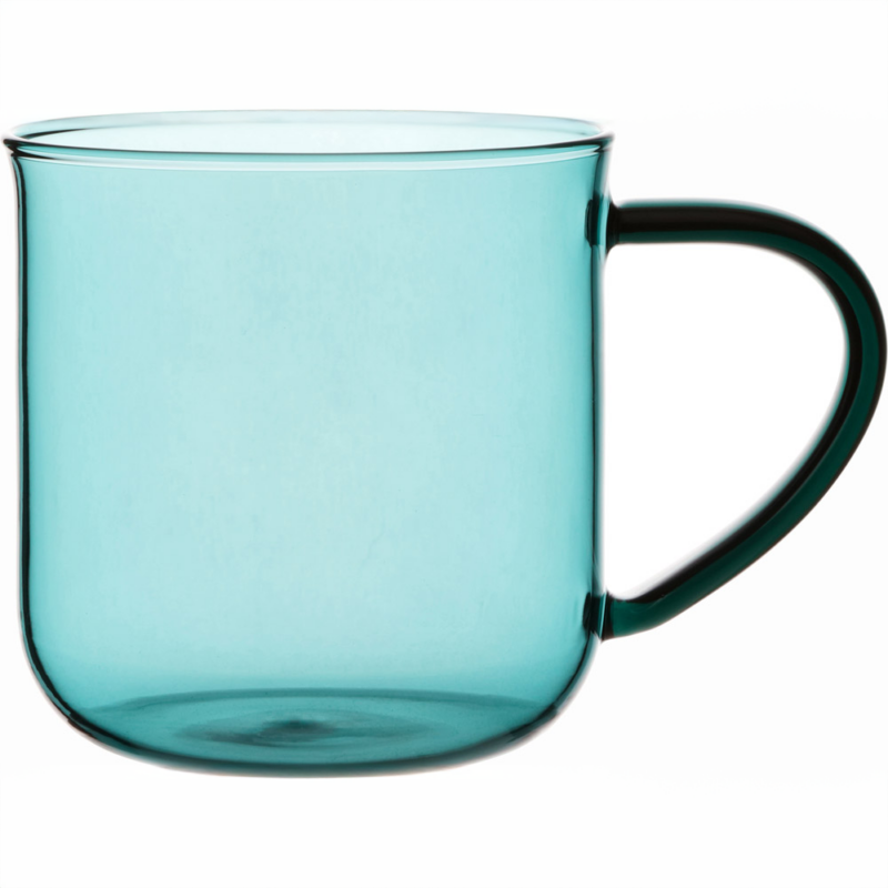 Glastasse blau