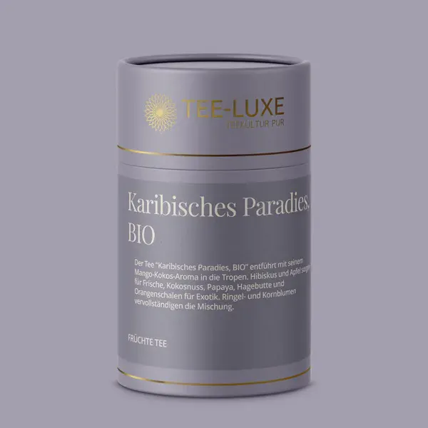 Früchte Tee - Karibisches Paradies, BIO - 100 g - Verpackung