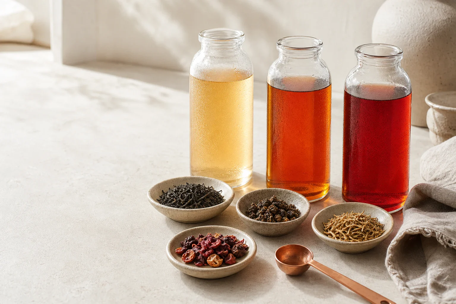 Drei Cold-Brew-Startpunkte: Früchtetee, Oolong und Grüntee
